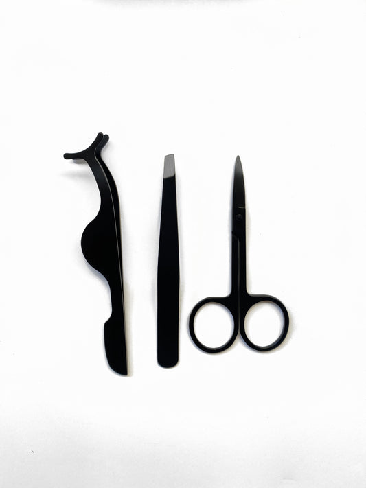 Tweezer, Lash Applicator, Scissors Bundle